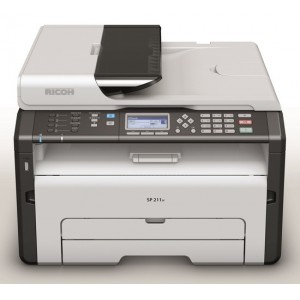 Ricoh Aficio SP 211SF Black and White Multifunction Laser Printer - 600x600dpi 22 แผ่น/นาที
